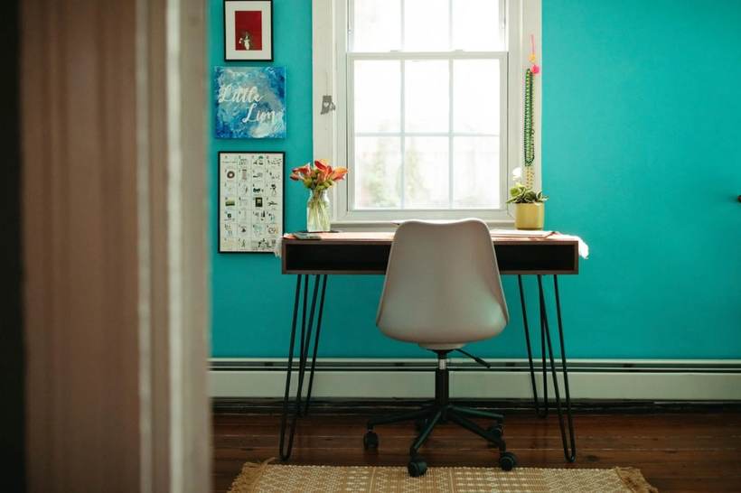 Little Lion Creative studio desk in Rhode Island