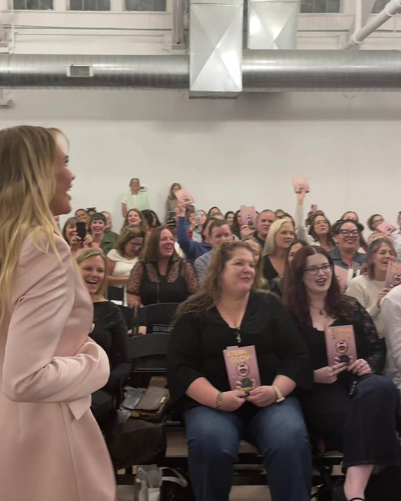 A packed room at a Little Lion author event