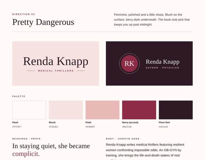 Renda Knapp brand direction: Pretty Dangerous